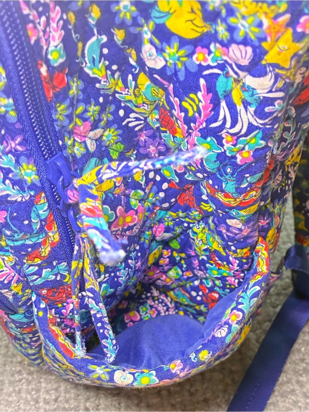 🧜♀️ Disney x Vera Bradley Little Mermaid Campus Backpack from Disney World 2025 - Picture 7 of 12